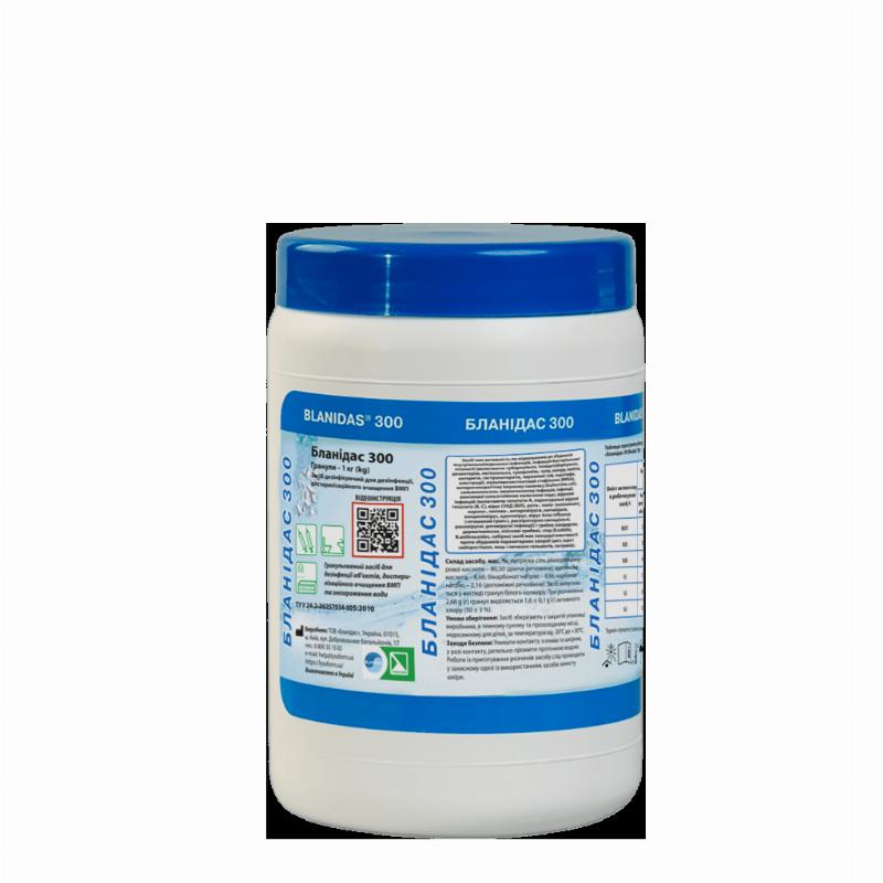 Засіб дезінфікуючий для дезінфекції, достерилізаційного очищення виробів медичного призначення «Бланідас 300 (Blanidas 300)» (гранули), 1 кг